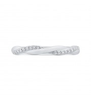 Shah Luxury 14K White Gold Diamond Wedding Band
