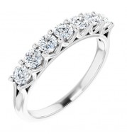 14K White 5/8 CTW Diamond Anniversary Band