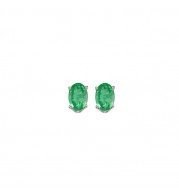 Gems One 14Kt White Gold Emerald (1/2 Ctw) Earring