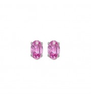 Gems One 14Kt White Gold Pink Sapphire (7/8 Ctw) Earring