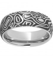 Serinium Domed Band with Journey Laser Engraving