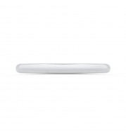 Shah Luxury 14K White Gold Plain Wedding Band