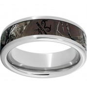 Serinium Pipe Cut Band with Realtree Xtra Inlay