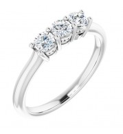 14K White 5/8 CTW Anniversary Band