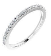 Platinum 1/8 CTW Diamond Anniversary Band