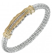 Alwand Vahan 6mm 14k Gold & Sterling Silver Diamond Bracelet