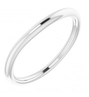 14K White Band