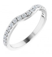 14K White 1/3 CTW Diamond Anniversary Band