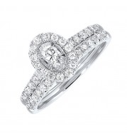 Gems One 14Kt White Gold Diamond(3/4Ctw) Ring