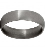 Titanium Domed Band with Satin Finish