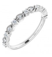 14K White 1/5 CTW Diamond Anniversary Band