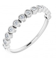 Platinum 1/6 CTW Diamond Anniversary Band