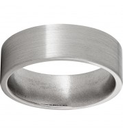 Titanium Flat Band with Satin Finish