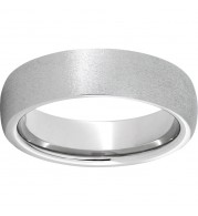 Serinium Domed Band with Stone Finish