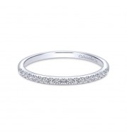 Gabriel & Co. 14k White Gold Contemporary Anniversary Wedding Band