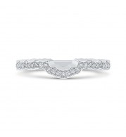 Shah Luxury Round Diamond Wedding Band In 14K White Gold