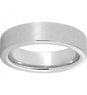 Serinium Pipe Cut Band with Stone Finish