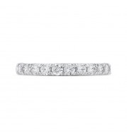 Shah Luxury Half-Eternity Round Diamond Wedding Band In 14K White Gold