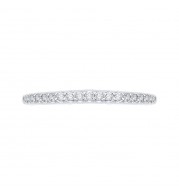 Shah Luxury Round Diamond Wedding Band In 14K White Gold