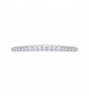 Shah Luxury Round Diamond Wedding Band In 14K White Gold