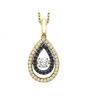 Gems One 14KT Yellow Gold & Diamonds Stunning Neckwear Pendant - 3/8 ctw