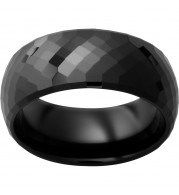 Black Diamond Ceramic Faceted Band