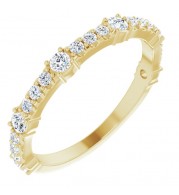 14K Yellow 1/2 CTW Diamond Anniversary Band