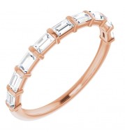 14K Rose 1/3 CTW Diamond Anniversary Band