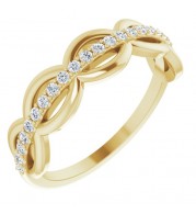 14K Yellow 1/5 CTW Diamond Anniversary Band