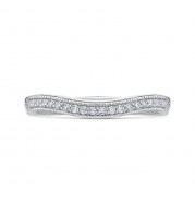 Shah Luxury Round Diamond Wedding Band In 14K White Gold