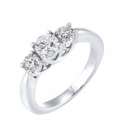 Gems One 14Kt White Gold Diamond (1/2Ctw) Ring