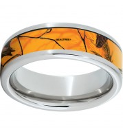 Serinium Pipe Cut Band with Realtree AP Blaze Inlay