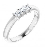 14K White 1/3 CTW Diamond Anniversary Band