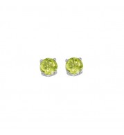 Gems One 14Kt White Gold Peridot (7/8 Ctw) Earring