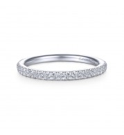 Gabriel & Co. 14k White Gold Contemporary Anniversary Wedding Band