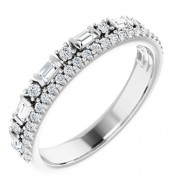 14K White 1/2 CTW Diamond Anniversary Band