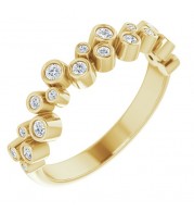 14K Yellow 1/5 CTW Diamond Anniversary Band