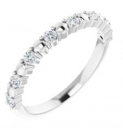 14K White 1/4 CTW Diamond Anniversary Band