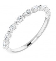 Platinum 1/4 CTW Diamond Anniversary Band