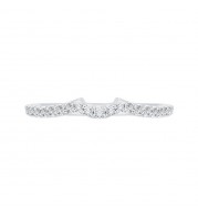 Shah Luxury Round Diamond Half-Eternity Wedding Band In 14K White Gold