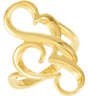 14K Yellow Freeform Ring
