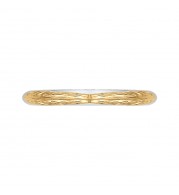 Shah Luxury 14K Two-Tone Gold Plain Wedding Band