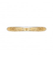 Shah Luxury 14K Two-Tone Gold Plain Wedding Band