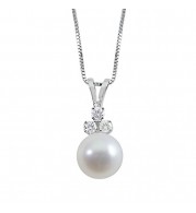 Imperial Pearl 14k White Gold Akoya Pearl Pendant