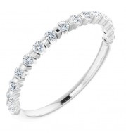 14K White 1/4 CTW Diamond Anniversary Band
