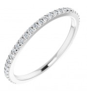 14K White 1/5 CTW Diamond Matching Band