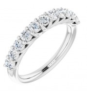14K White 5/8 CTW Diamond Anniversary Band