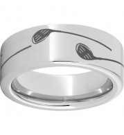Serinium Pipe Cut Band with Golf Club Laser Engraving