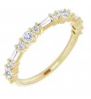 14K Yellow 3/8 CTW Diamond Anniversary Band