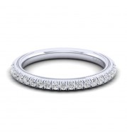 Gabriel & Co. 14k White Gold Victorian Anniversary Wedding Band